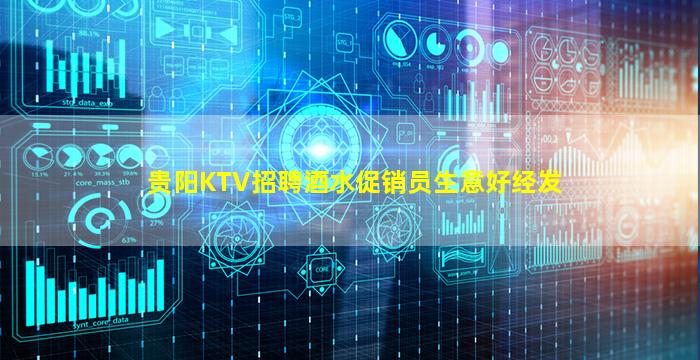 贵阳KTV招聘酒水促销员生意好经发